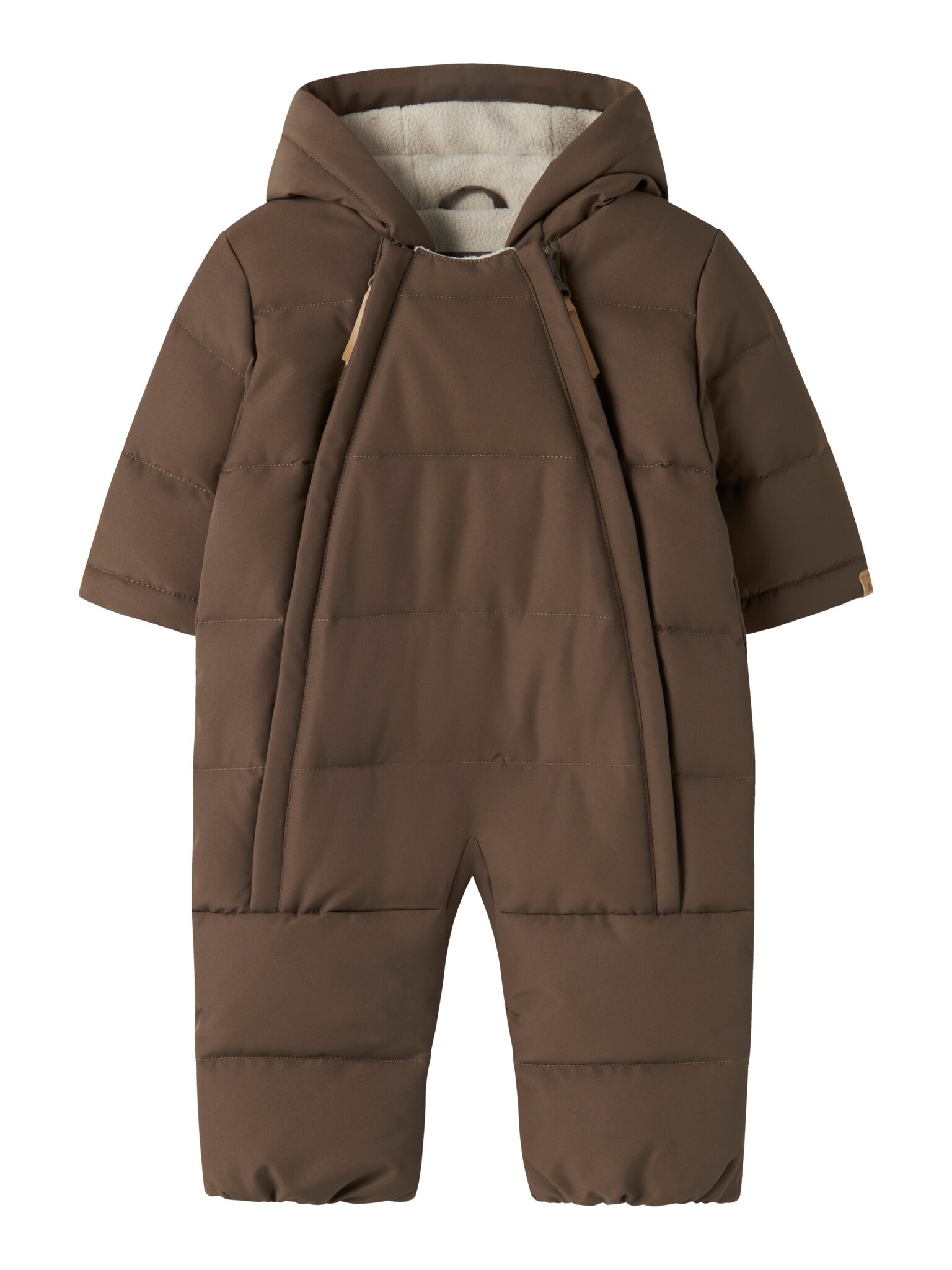 Lil Atelier - Lamedow03 Puffer Snowsuit - Dark Earth - 50/56 cm Lil Atelier - Lamedow03 Puffer Snowsuit - Dark Earth - 50/56 cm