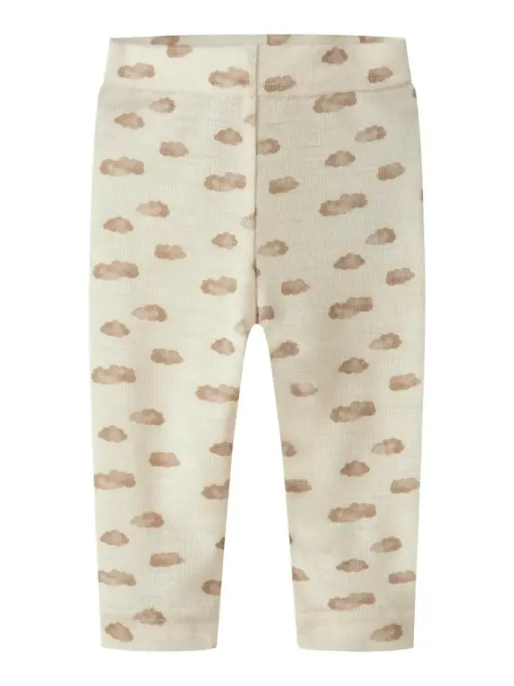 Lil' Atelier Nalu Uld Leggings - Turtledove - 62