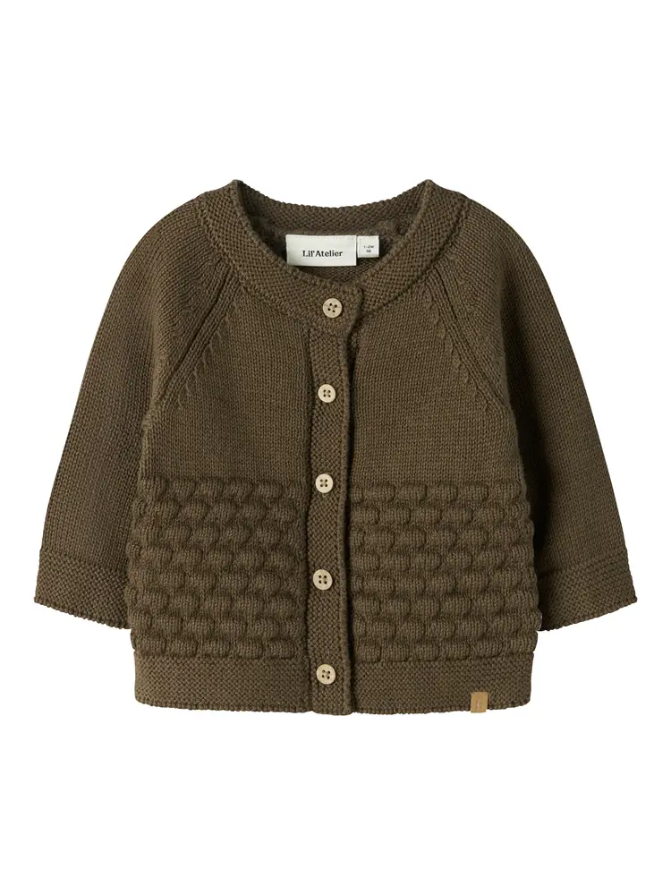 Lil' Atelier Nobir Cardigan - Teak - 68