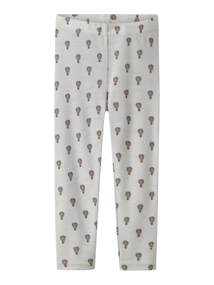 Lil' Atelier Noel Nor Uld Slim Leggings - Oyster Mushroom - 98 Lil' Atelier Noel Nor Uld Slim Leggings - Oyster Mushroom - 98