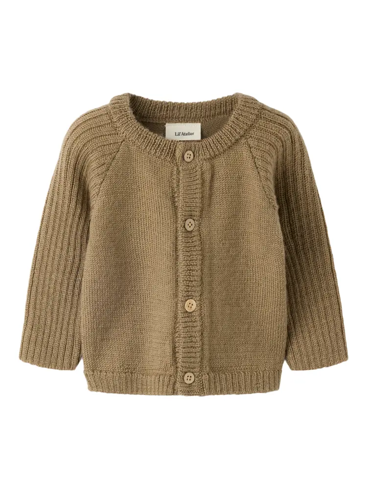 Lil' Atelier Nomo Noa Uld Cardigan - Sepia Tint - 74 Lil' Atelier Nomo Noa Uld Cardigan - Sepia Tint - 74