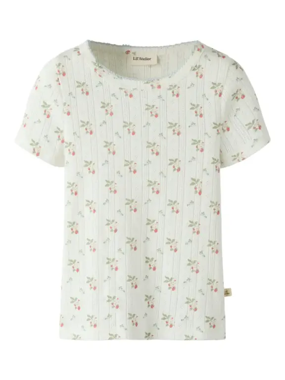 Lil' Atelier Rachello Dap T-Shirt - Coconut Milk - 122/128 Lil' Atelier Rachello Dap T-Shirt - Coconut Milk - 122/128
