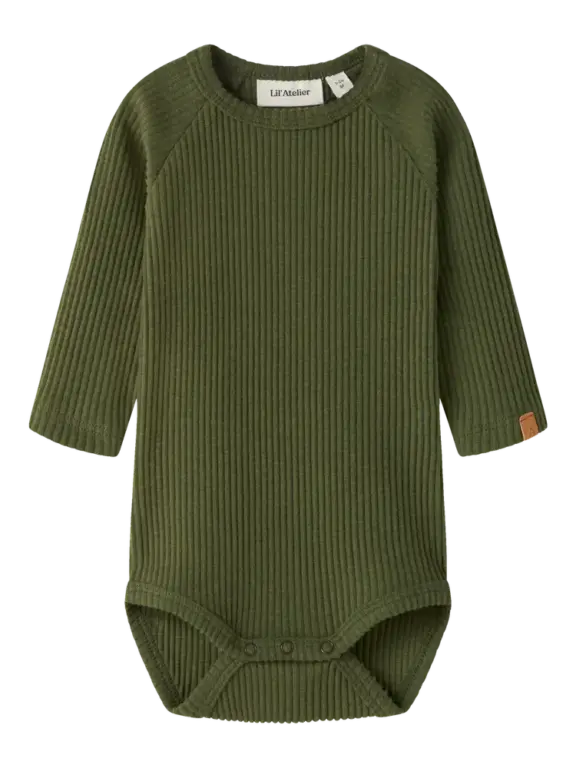 Lil' Atelier Rajo Meb Langærmet Body - Cypress - 74