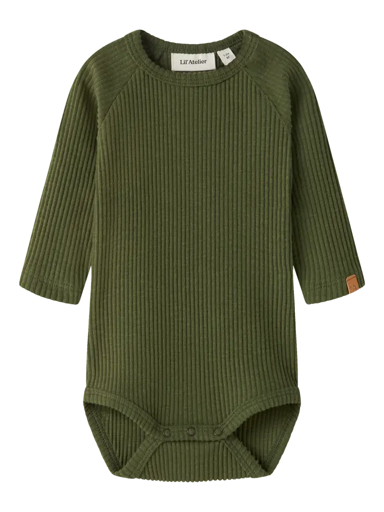 Lil' Atelier Rajo Meb Langærmet Body - Cypress - 74