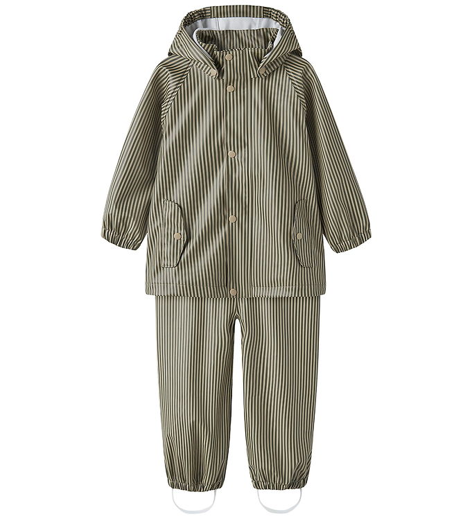 Lil' Atelier Regntøj - NmmLaDry10 - Twill/Stripe