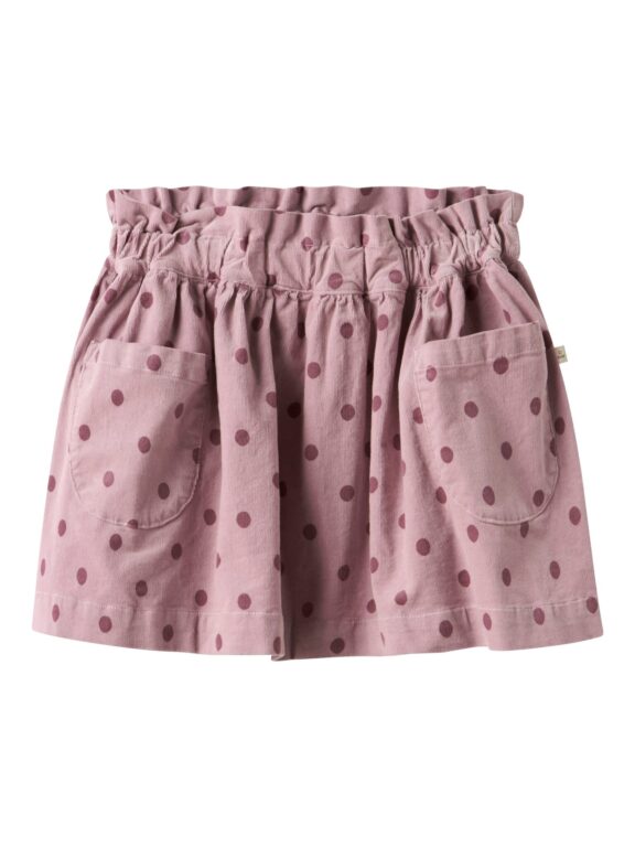 Lil Atelier Somba Loose Cord Skirt - Violet Ice - 92 cm
