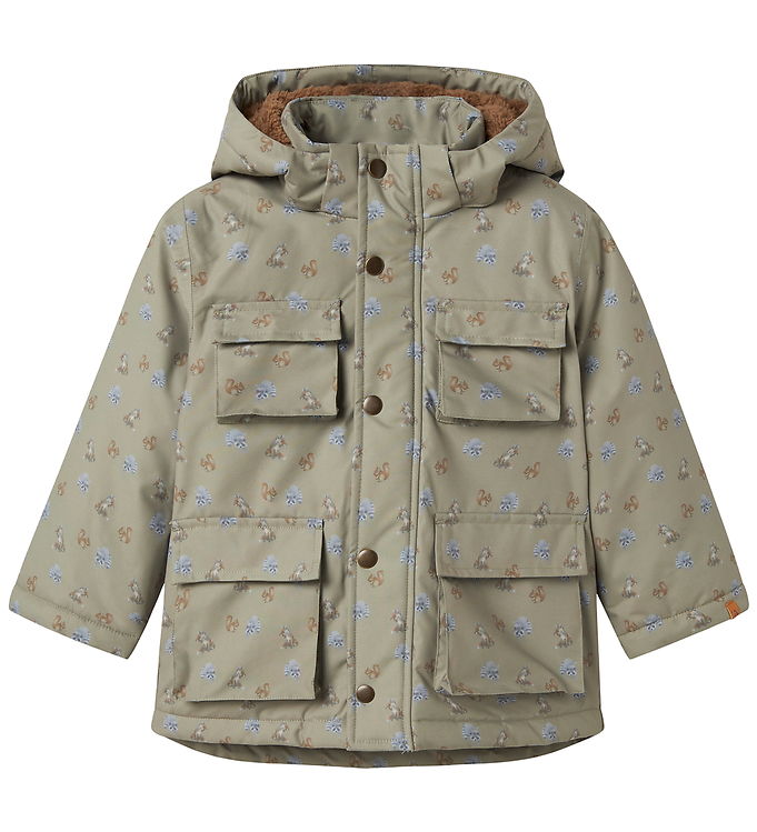 Lil' Atelier Vinterjakke - NmmLasnow05 - Overland Trek m. Dyr