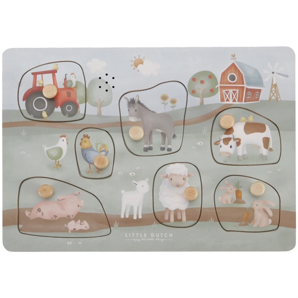 Little Dutch Puslespil med lyd - Little Farm