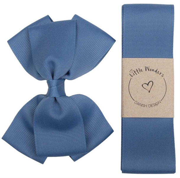 Little Wonders Dåbsbånd Konrad Grosgrain Støvet Blå