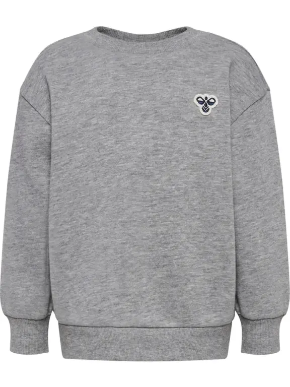 Loose Crewneck Trøje - Grey Melange - 104