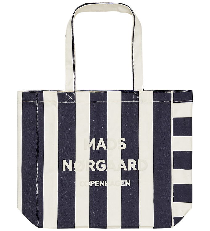 Mads Nørgaard Shopper - Boutiqno Athene - Stripe Aop Sky Captain Mads Nørgaard Shopper - Boutiqno Athene - Stripe Aop Sky Captain