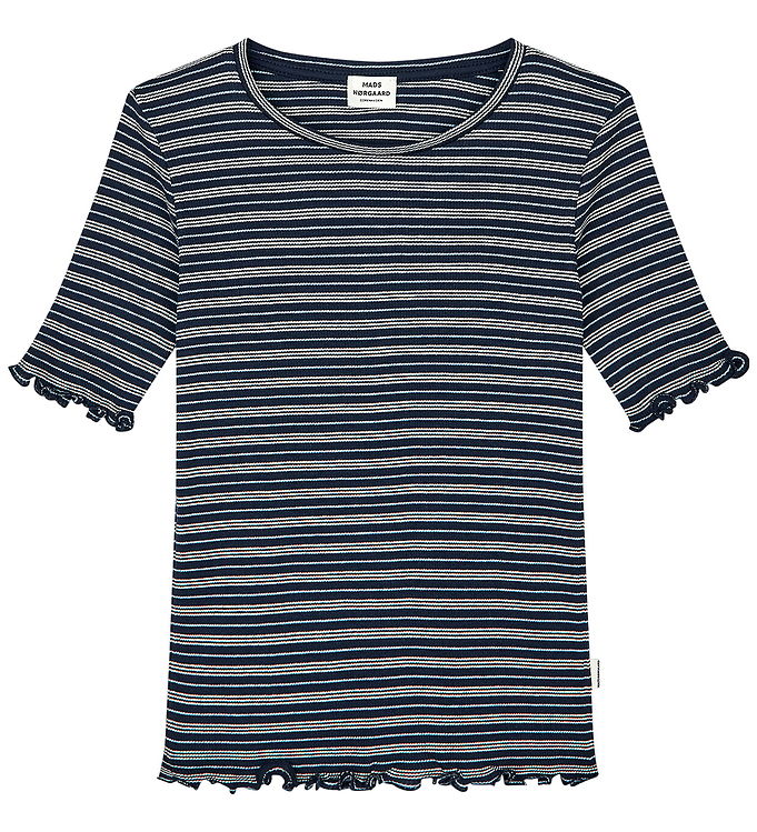 Mads Nørgaard T-shirt - Tuviana - Sky Captain/Vanilla Ice/Cashm