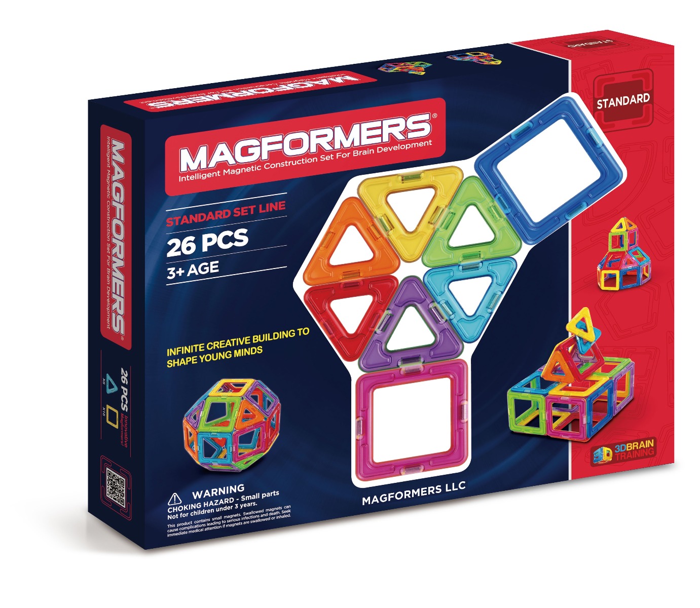 Magformers 26 stk - Tre- & firkanter