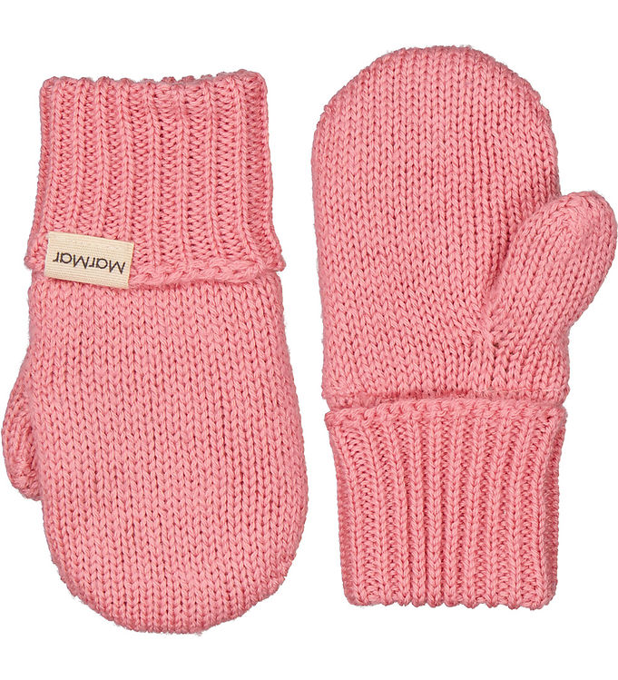 MarMar Luffer - Uld/Bomuld - Strik - Alvilda - Raspberry MarMar Luffer - Uld/Bomuld - Strik - Alvilda - Raspberry