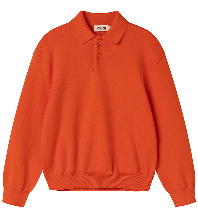 MarMar Polobluse - Strik - Grapefruit MarMar Polobluse - Strik - Grapefruit