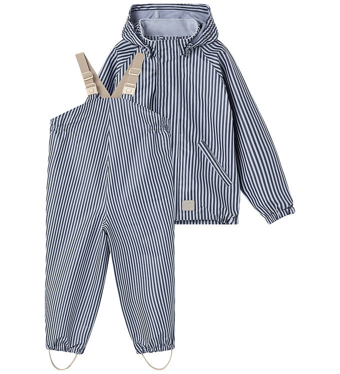 MarMar Regntøj m. Seler - PU - Oddy - Blue Stripes MarMar Regntøj m. Seler - PU - Oddy - Blue Stripes