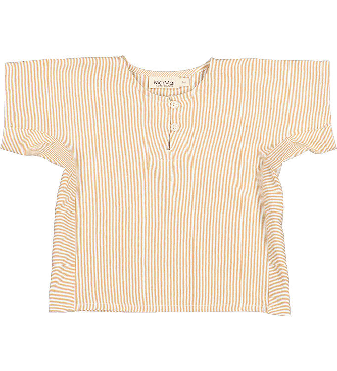 MarMar Skjorte k/æ - Tomba - Dijon Stripe MarMar Skjorte k/æ - Tomba - Dijon Stripe