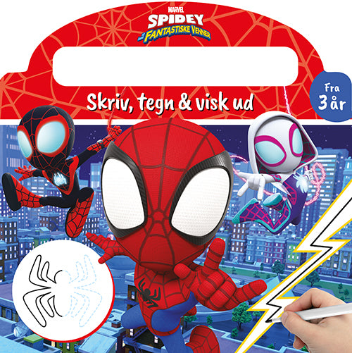 Marvel - Spidey - Skriv og visk ud (papbog med ikke-permanent pen) Marvel - Spidey - Skriv og visk ud (papbog med ikke-permanent pen)