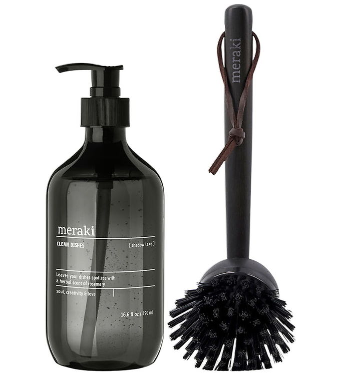 Meraki Gaveæske - Opvaskesæbe/-børste - 490 ml - Shadow Lake