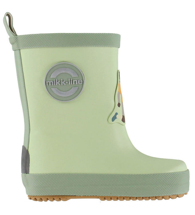 Mikk-Line Gummistøvler - Barfod - 3D - Smoke Green