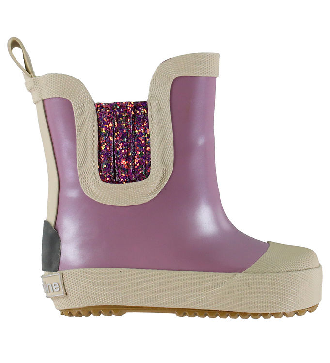 Mikk-Line Gummistøvler - Barfod - Wellies Short Metallic - Mauve