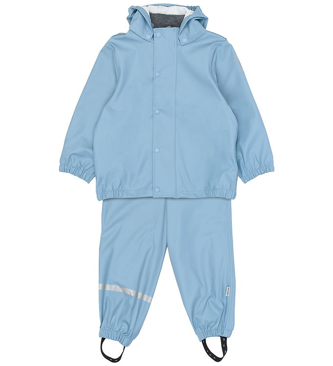 Mikk-Line Regntøj - PU - Faded Denim