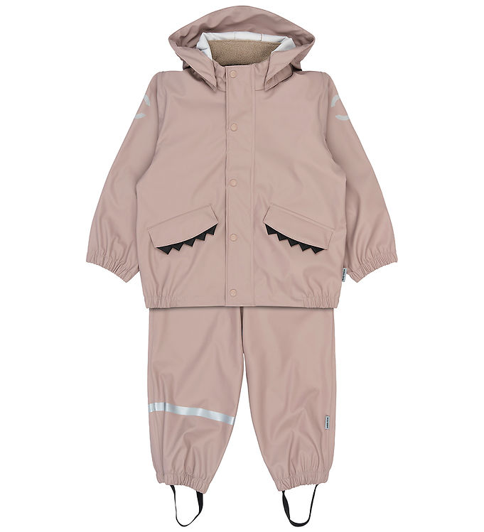 Mikk-Line Regntøj m/u Seler - PU - Recycled - Bark m. Dyr