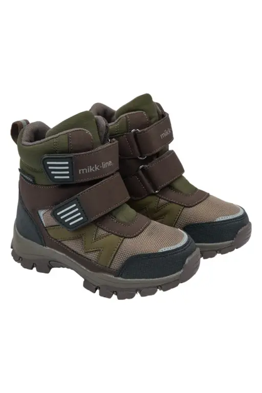 Mikk-Line Vinterstøvle Tex m. Velcro - Kombu Green - 25