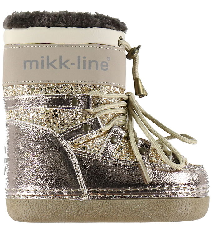 Mikk-Line Vinterstøvler - Champagne m. Glimmer