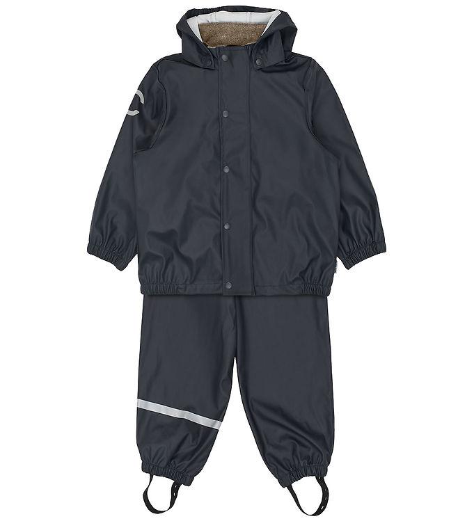 Mikk-Line X Kids-World Regntøj m. Seler - PU - Carbon