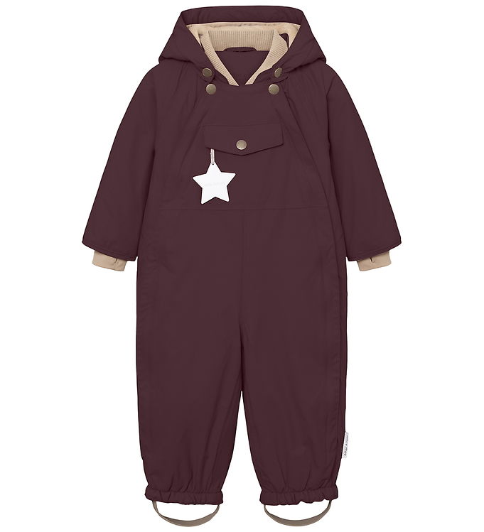 Mini A Ture Flyverdragt - MatWisti Fleece - Fudge Aubergine