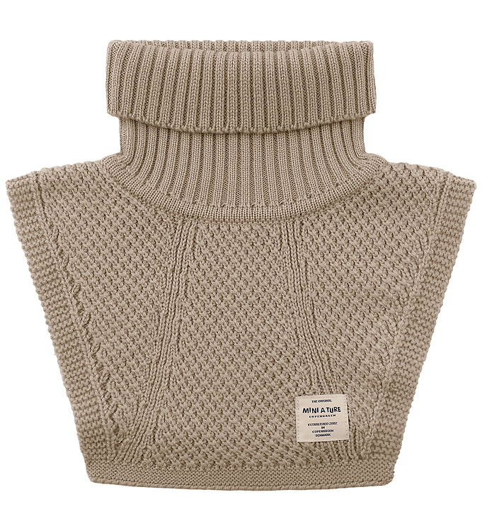 Mini A Ture Halsedisse - Strik - Uld - MatTayler - Grey Brown