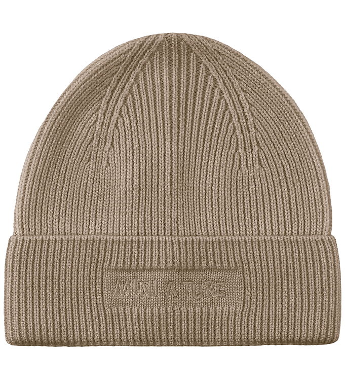 Mini A Ture Hue - Strik - Uld - MatBoje - Grey Brown