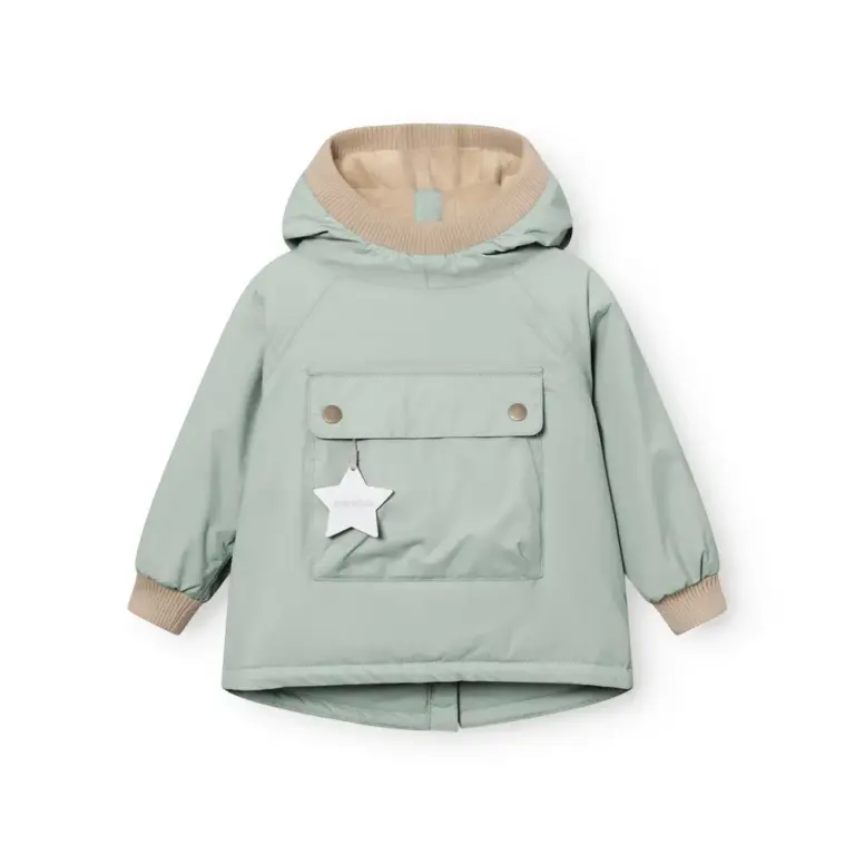 Mini A Ture Matbabywen Fleeceforet Vinteranorak - Slate Gray - 9 MDR./74