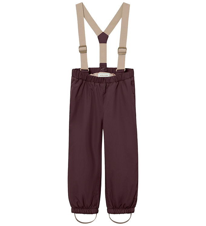 Mini A Ture Skibukser m. Seler - MatWilas - Fudge Aubergine