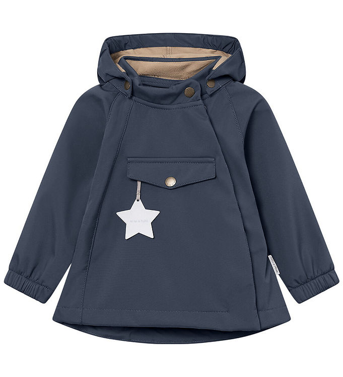 Mini A Ture Softshelljakke m. Fleece - MatWai - Ombre blue Mini A Ture Softshelljakke m. Fleece - MatWai - Ombre blue