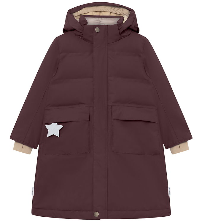 Mini A Ture Vinterfrakke - MatVencasia Fleece - Fudge Aubergine