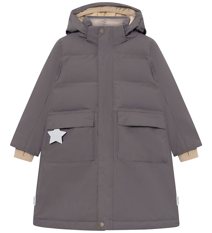 Mini A Ture Vinterfrakke - MatVencasia Fleece - Plum Kitten