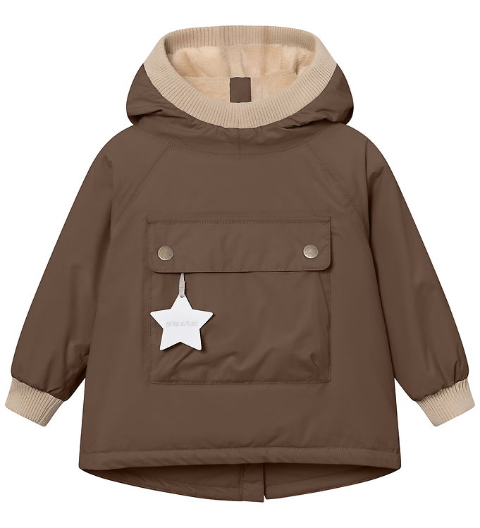Mini A Ture Vinterjakke - MatBaby Wen Fleece Anorak - Chestnut b Mini A Ture Vinterjakke - MatBaby Wen Fleece Anorak - Chestnut b