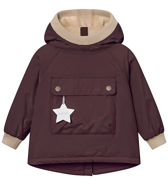 Mini A Ture Vinterjakke - MatBaby Wen Fleece Anorak - Fudge aube