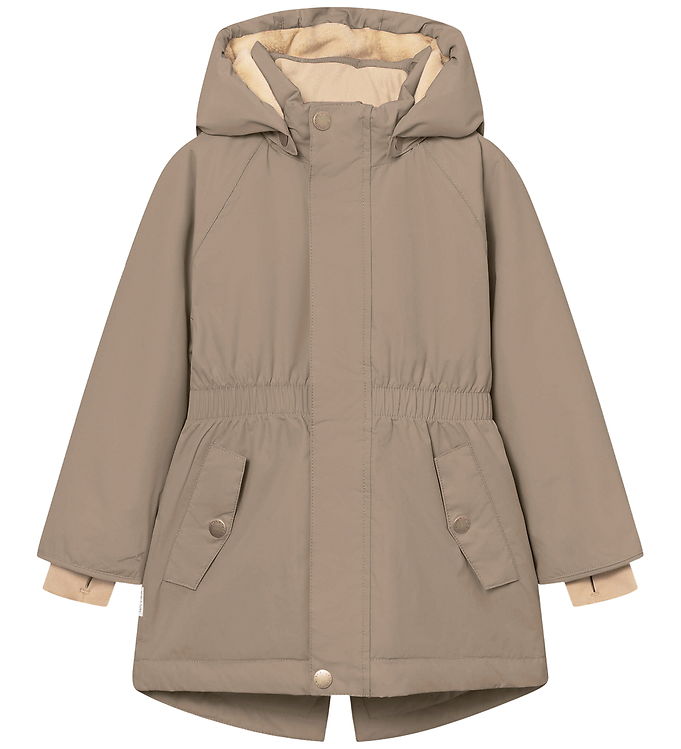 Mini A Ture Vinterjakke - MatVikania Fleece - Grey Brown