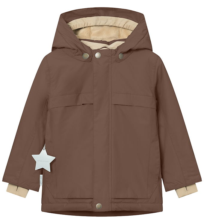 Mini A Ture Vinterjakke - MatWaldo Fleece - Chestnut Brown