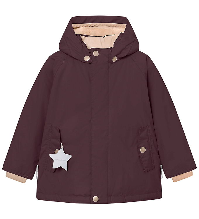 Mini A Ture Vinterjakke - MatWally Fleece - Fudge Aubergine