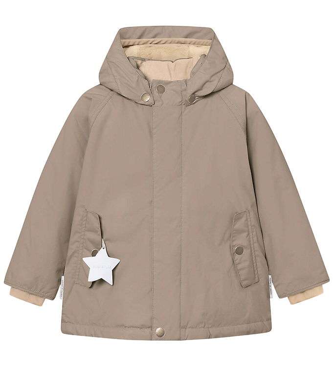 Mini A Ture Vinterjakke - MatWally Fleece - Grey Brown Mini A Ture Vinterjakke - MatWally Fleece - Grey Brown