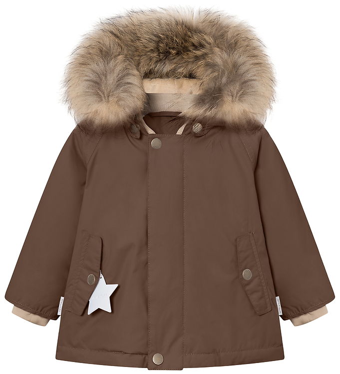 Mini A Ture Vinterjakke - MatWally Fleece/Fur - Chestnut Brown