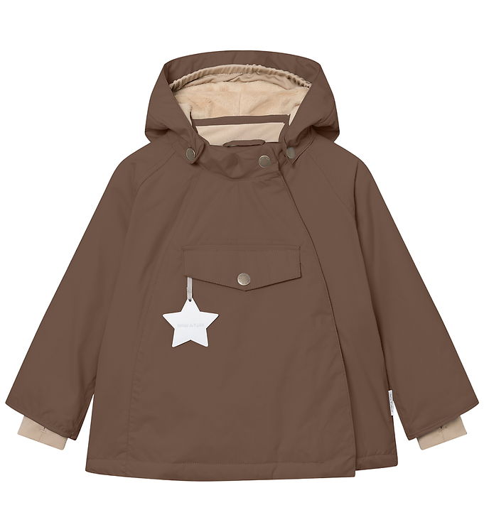Mini A Ture Vinterjakke - MatWang Fleece - Chestnut brown
