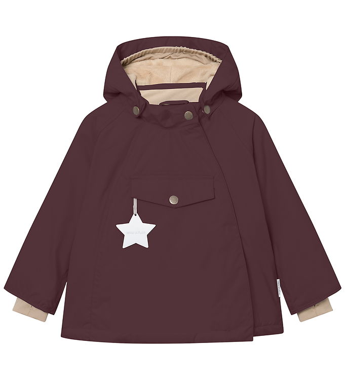 Mini A Ture Vinterjakke - MatWang Fleece - Fudge Aubergine