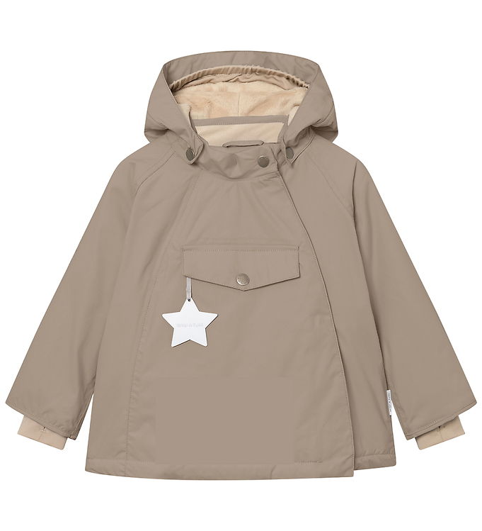 Mini A Ture Vinterjakke - MatWang Fleece - Grey Brown Mini A Ture Vinterjakke - MatWang Fleece - Grey Brown