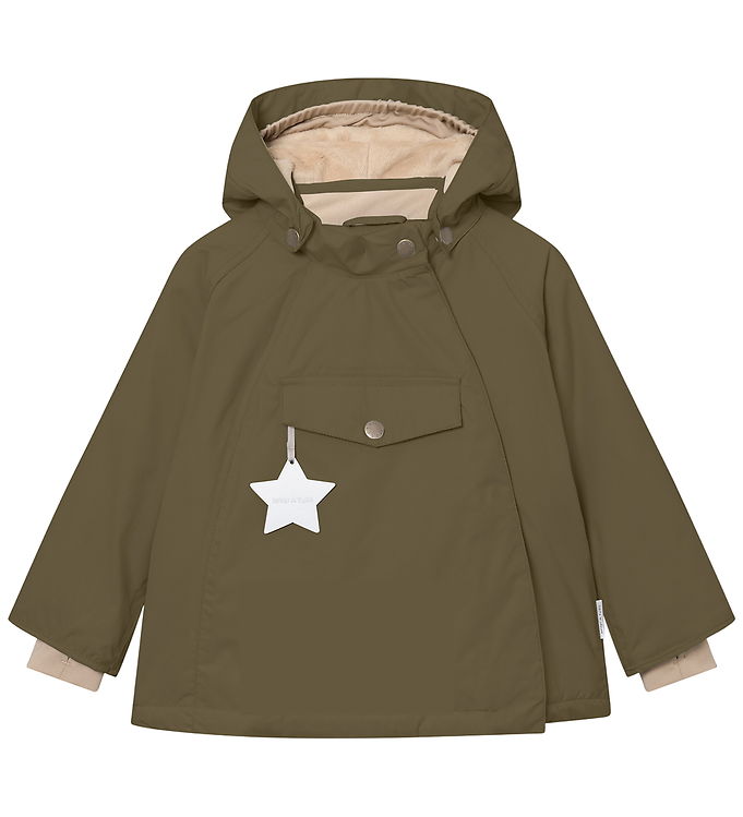 Mini A Ture Vinterjakke - MatWang Fleece - Kalamata green