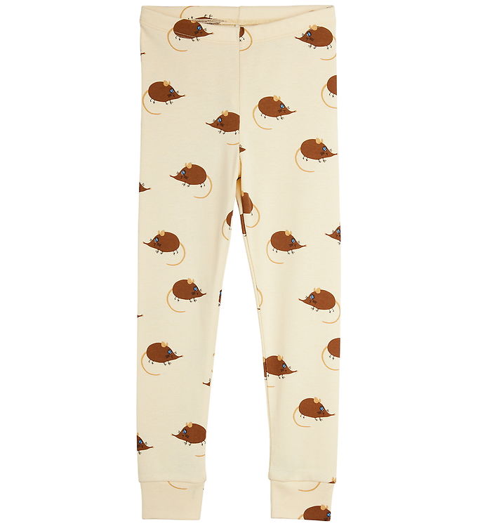 Mini Rodini Leggings - Elephant Shrew - Beige